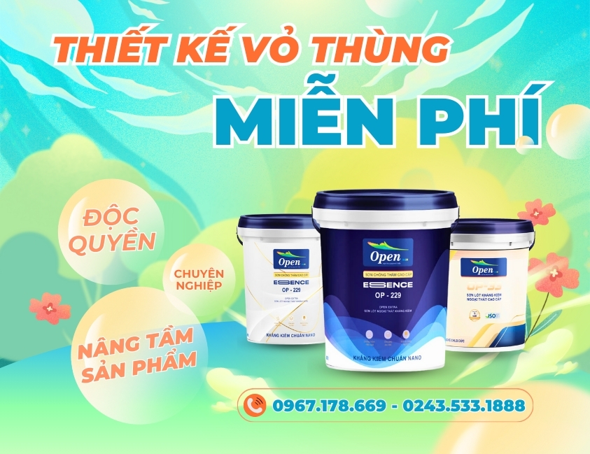 thiết kế vỏ thùng sơn miễn phí